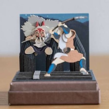 Diorama papier "San au combat" Princesse Mononoké | Studio Ghibli