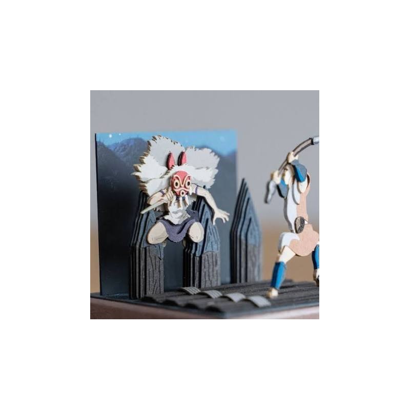 Diorama papier "San au combat" Princesse Mononoké | Studio Ghibli