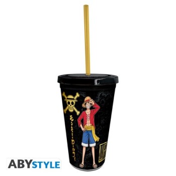 Verre avec paille Luffy & Zoro | One Piece