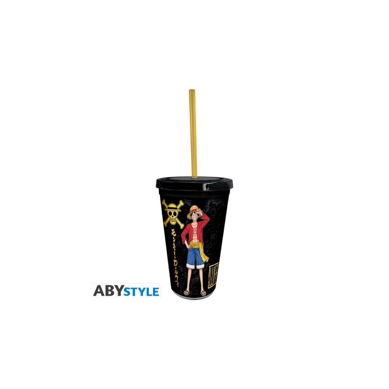 Verre avec paille Luffy & Zoro | One Piece