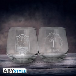 Set 2 Verres "Poney Fringant & Gondor" | Seigneur des Anneaux