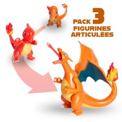 Figurines Articulées Pack Evolution Salameche | Pokemon