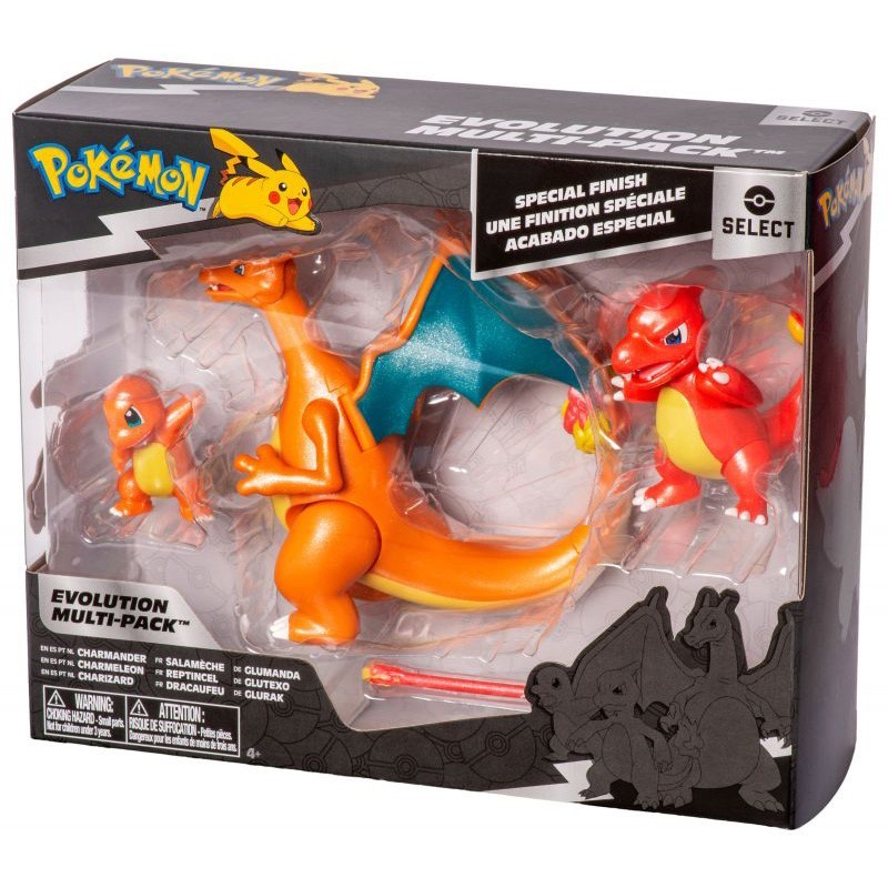 Figurines Articulées Pack Evolution Salameche | Pokemon