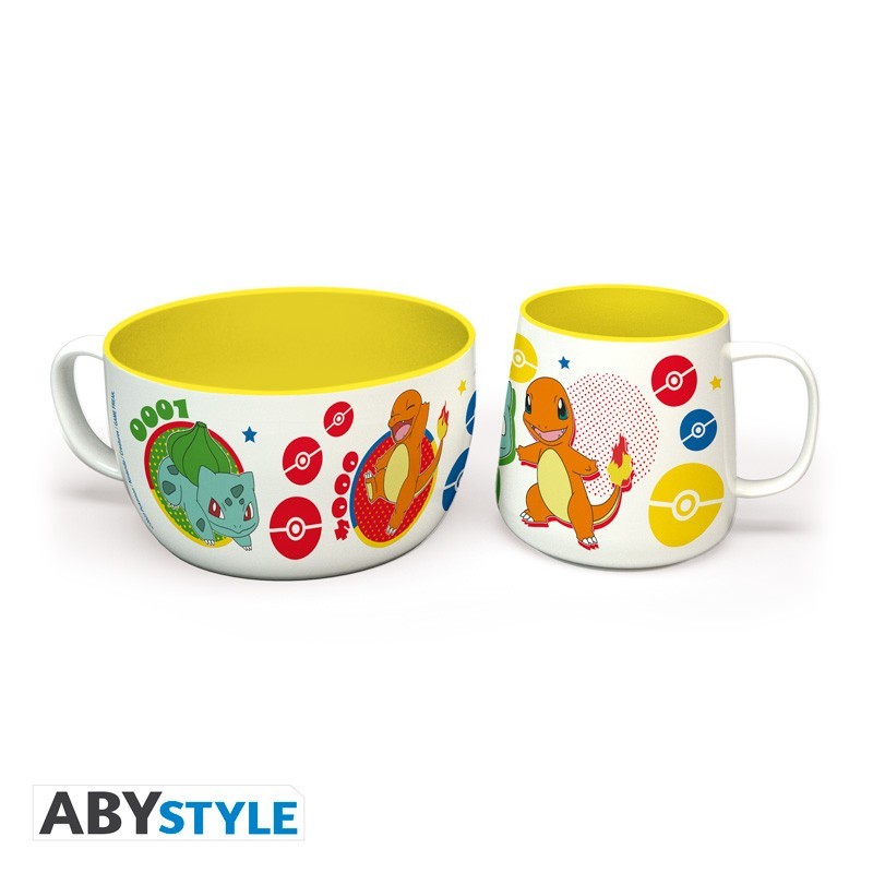 Set Petit Déjeuner Pikachu & Starters Kanto | Pokemon