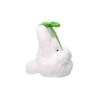Peluche Mon Voisin Totoro Blanc avec feuille 17cm | Studio Ghibli