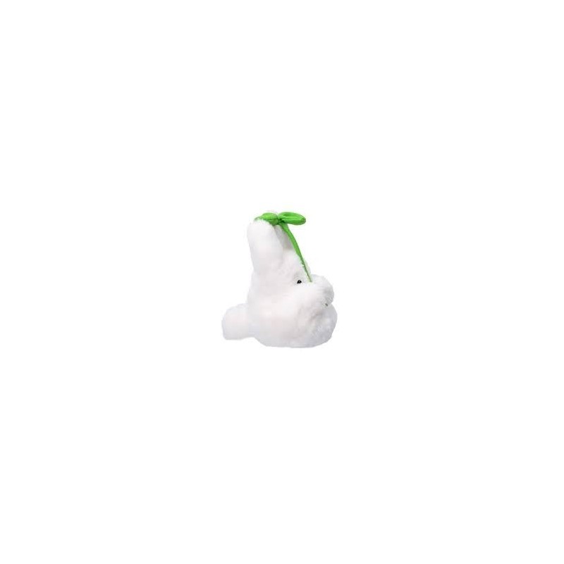 Peluche Mon Voisin Totoro Blanc avec feuille 17cm | Studio Ghibli
