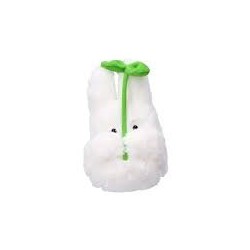 Peluche Mon Voisin Totoro Blanc avec feuille 17cm | Studio Ghibli