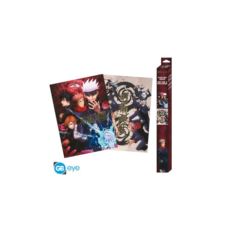 Set 2 Posters Groupe et Ecoles 52x38cm | Jujutsu Kaisen