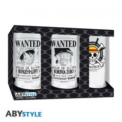 Set 3 Verres Wanted | One Piece