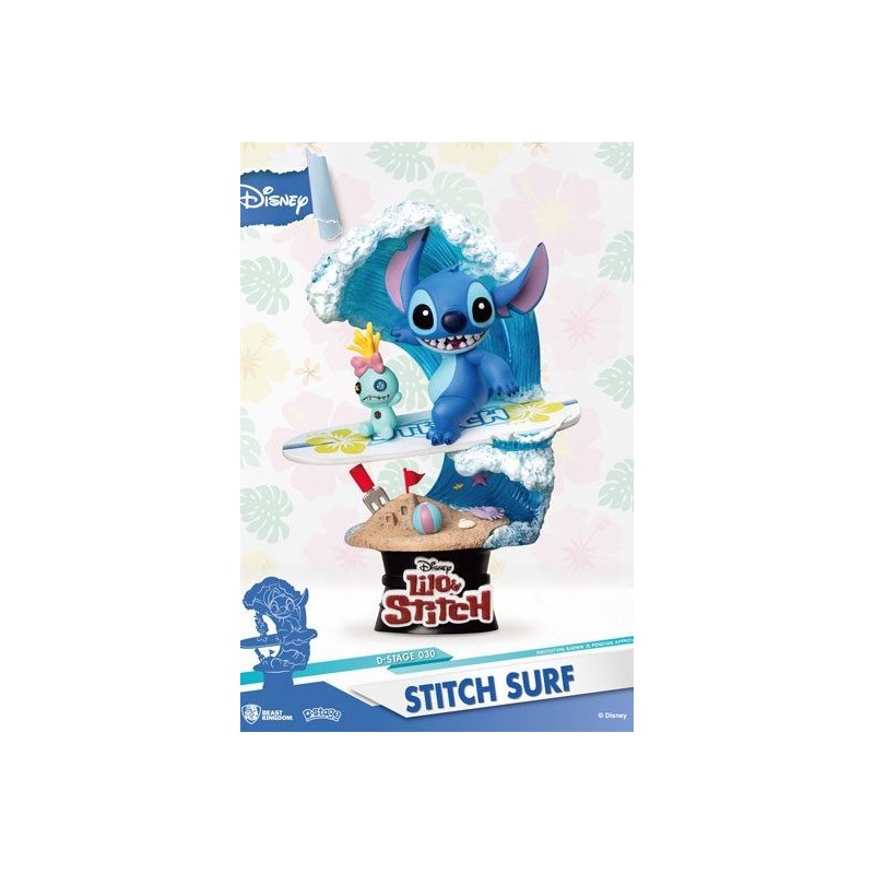 Figurine Stitch Surf D-Stage | Lilo & Stitch