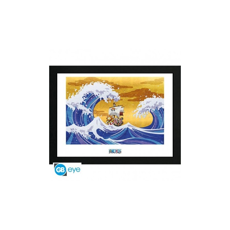 Tableau "Thousand Sunny Hokusai" 30,5x40,6cm | One Piece