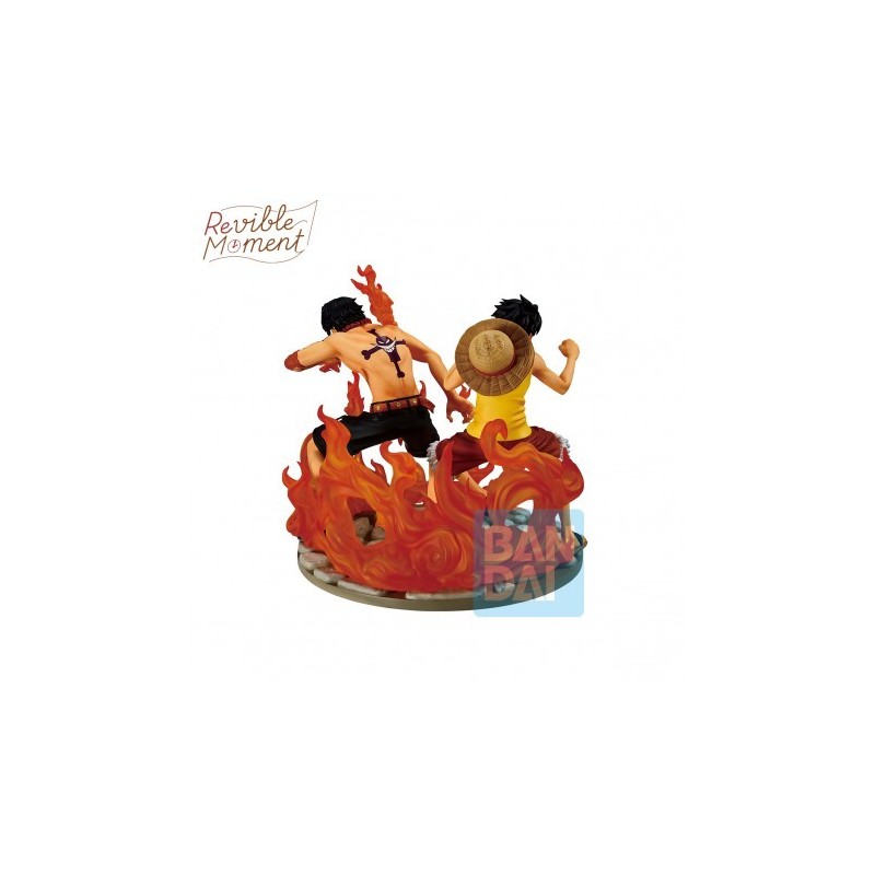 Figurine Luffy & Ace "Ichibansho Dramatic Memories" | One Piece