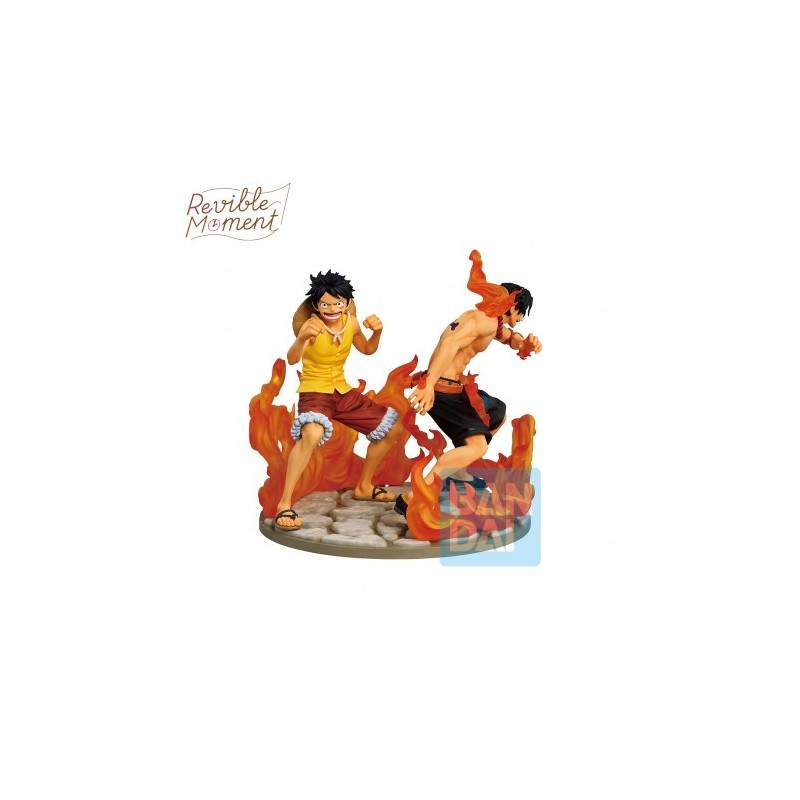 Figurine Luffy & Ace "Ichibansho Dramatic Memories" | One Piece